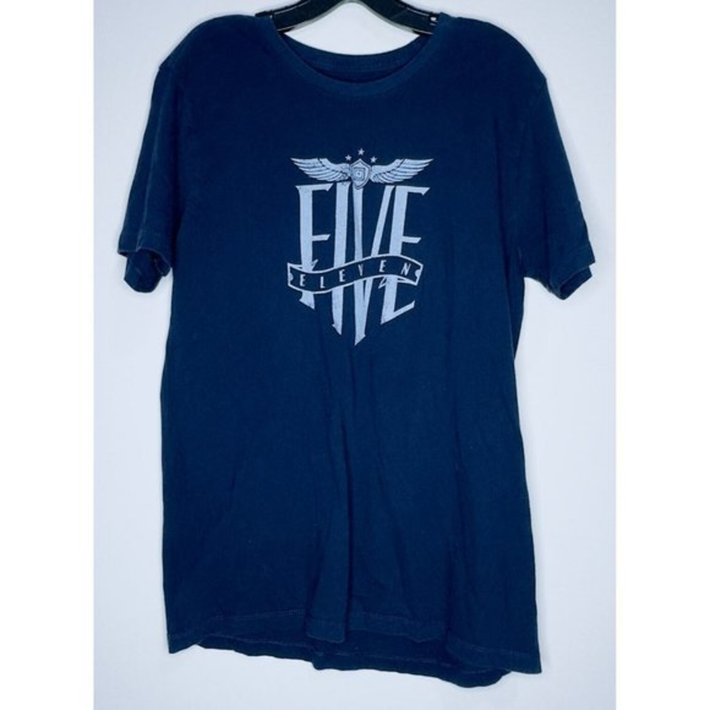 5.11‎ Tactical Shirt Mens  Large Navy Blue Cotton Knit Short Sleeve